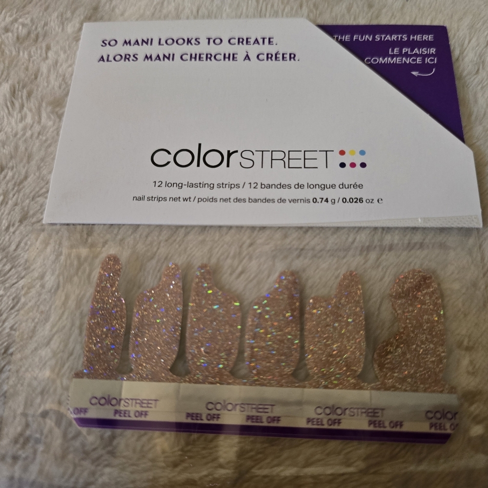 ✨ Color Street 100% Real Nail Polish Accent  Strips ✨ Divine Diva Accent Strips